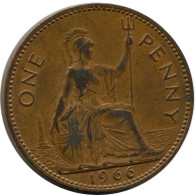 PENNY 1966 UK GRANDE-BRETAGNE GREAT BRITAIN Pièce #AZ844.F.A - D. 1 Penny