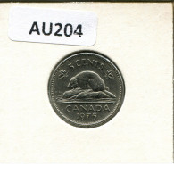 5 CENT 1975 CANADA Moneda #AU204.E.A - Canada