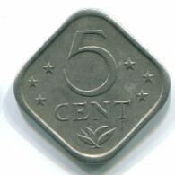 5 CENTS 1979 ANTILLAS NEERLANDESAS Nickel Colonial Moneda #S12293.E.A - Nederlandse Antillen