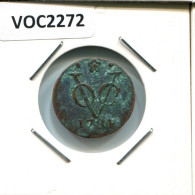 1734 HOLLAND VOC DUIT NETHERLANDS INDIES NEW YORK COLONIAL PENNY #VOC2272.7.U.A - Indes Néerlandaises