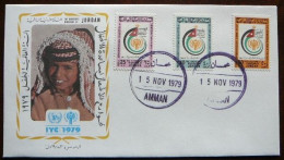 International Year Of The Child    Jordania  -  Jordanie     FDC    Mi   1116-18   Yv   988-90     1979 - Jordan