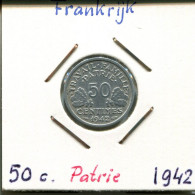 50 CENTIMES 1942 FRANCE Coin French State #AM229.U.A - 50 Centimes