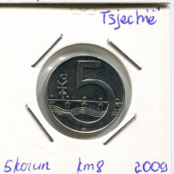 5 KORUN 2009 CZECH REPUBLIC Coin #AP772.2.U.A - Tchéquie