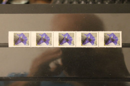 Deutschland ; Freimarken: Blumen: 500 Cent Enzian; 5er-Streifen Mit ZN 25; MNH; MiNr. 2877 - Used Stamps