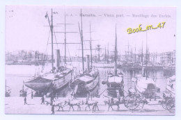 {94236} 13 Bouches Du Rhône Marseille , Vieux Port , Mouillage Des Yachts ; Reproduction , La Belle Epoque ; Animée - Oude Haven (Vieux Port), Saint Victor, De Panier