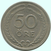 50 ORE 1924 SCHWEDEN SWEDEN Münze #AC708.2.D.A - Suecia