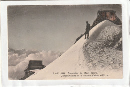 CPA :  14 X 9  -  Ascension  Du  Mont-Blanc  -  L'Observatoire  Et  La  Cabane  Vallot - Chamonix-Mont-Blanc