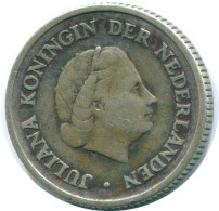 1/4 GULDEN 1956 NIEDERLÄNDISCHE ANTILLEN SILBER Koloniale Münze #NL10940.4.D.A - Niederländische Antillen