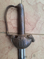 1800 SPADA REGIO ESERCITO UFFICIALE GUARDIA CIVICA RISORGIMENTO SABRE SWORD - Decotatieve Wapens