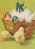 OSTERN HUHN EI Vintage Ansichtskarte Postkarte CPSM #PBO635.A - Easter