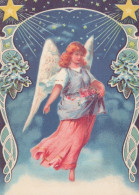 ANGELO Buon Anno Natale Vintage Cartolina CPSM #PAJ317.A - Engelen