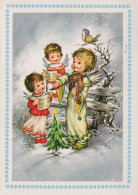 ÁNGEL NAVIDAD Vintage Tarjeta Postal CPSM #PAG914.A - Angels