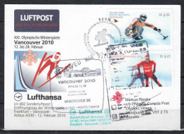 2010 Bonn - Vancouver Lufthansa First Flight, Erstflug, Premier Vol ( 1 Card ) - Otros (Aire)