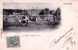 14 - Calvados - TROUVILLE - La Plage Et L Hotel De Paris - Carte Precurseur - Trouville