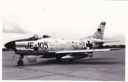 Photo Originale - Aviation - Militaria - Avion North American F-86 Sabre - Luftwaffe - Aviazione