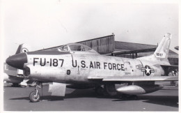 Photo Originale - Aviation - Militaria - Avion North American F-86 Sabre - US AIR FORCE - Aviazione