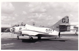 Photo Originale - Aviation - Militaria - Avion  Grumman F 9 Cougar - Navy - Aviation