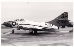 Photo Originale - Aviation - Militaria - Avion - Grumman F9F Cougar- US Navy - Aviation