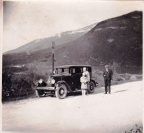 Photo Originale - Année 1929 - Pres Du Pont De L'Abime ( Cusy ) Avec La Renault NN ( Savoie )  - Plaatsen