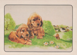 PERRO Animales Vintage Tarjeta Postal CPSM #PAN668.A - Honden