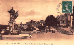 16 - Charente -  ANGOULEME -  La Statue De Carnot Et Le Rempart Desaix - Angouleme