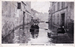 92 - GENNEVILLIERS - Inondations 1910 - Rue De Paris - Gennevilliers
