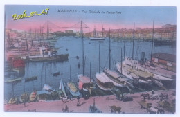 {94238} 13 Bouches Du Rhône Marseille , Vue Générale Du Vieux Port ; Animée , Attelage , Pont Transbordeur - Puerto Viejo (Vieux-Port), Saint Victor, Le Panier