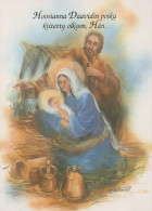 Vergine Maria Madonna Gesù Bambino Natale Religione Vintage Cartolina CPSM #PBB724.A - Jungfräuliche Marie Und Madona