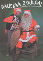 SANTA CLAUS Happy New Year Christmas GNOME Vintage Postcard CPSM #PAY974.A - Santa Claus