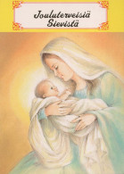 Virgen Mary Madonna Baby JESUS Christmas Religion Vintage Postcard CPSM #PBP797.A - Jungfräuliche Marie Und Madona