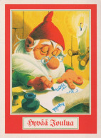 WEIHNACHTSMANN SANTA CLAUS Neujahr Weihnachten GNOME Vintage Ansichtskarte Postkarte CPSM #PBO085.A - Santa Claus