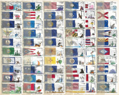 USA 2008 To 2012 Flags Of Our Nations Cpl 60v Set Used Off-Paper  SC. 4273/2332 - Postzegels