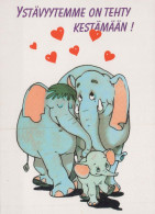 ELEPHANT Animals Vintage Postcard CPSM #PBS740.A - Éléphants