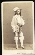 PRAG, Langer & Pommerrenig 1865-70. Ca. Actor, Visit Photo - Oud (voor 1900)