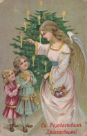1923 ANGEL CHRISTMAS Holidays Vintage Antique Old Postcard CPA #PAG683.A - Anges