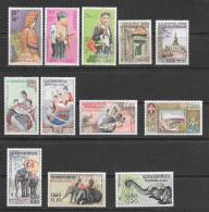 Laos 12 Stamps 1958-64 MNH - Laos