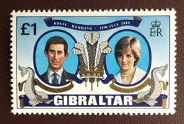 Gibraltar 1981 Royal Wedding MNH - Gibraltar