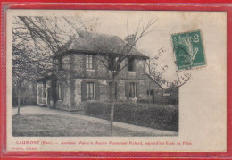 Carte Postale 27. Caumont  école Des Filles Ancienne Mairie Et Ancien Pensionnat Pichard  Très Beau Plan - Autres & Non Classés