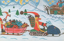 WEIHNACHTSMANN SANTA CLAUS Neujahr Weihnachten GNOME Vintage Ansichtskarte Postkarte CPA #PKE030.A - Santa Claus