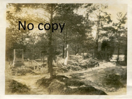 PHOTO FRANCAISE - CIMETIERE ALLEMAND DANS LE BOIS CAMEROUN PRES DE SOUAIN - PERTHES MARNE GUERRE 1914 - 1918 - War, Military