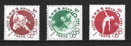 JAPON. N°713-5 De 1962. J.O. De Tokyo. - Summer 1964: Tokyo