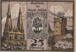 25 PFENNIG 1921 Stadt ALFELD Hanover UNC DEUTSCHLAND Notgeld Banknote #PI448 - [11] Emisiones Locales