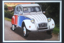 ► CITROËN 2CV -  Modèle "COCORICO "   1986  - CPM Illustrateur - Turismo