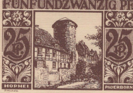 25 PFENNIG 1920 Stadt PADERBORN Westphalia UNC DEUTSCHLAND Notgeld #PB441 - [11] Emisiones Locales