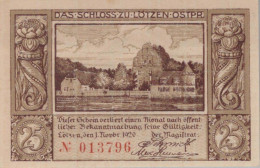 25 PFENNIG 1920 Stadt LoTZEN East PRUSSLAND UNC DEUTSCHLAND Notgeld #PC600 - [11] Local Banknote Issues