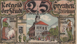 25 PFENNIG 1920 Stadt GREUSSEN Thuringia UNC DEUTSCHLAND Notgeld Banknote #PI604 - [11] Local Banknote Issues