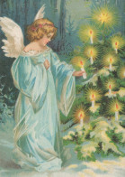 ANGELO Buon Anno Natale Vintage Cartolina CPSM #PAJ269.IT - Angeles