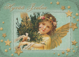 ANGELO Buon Anno Natale Vintage Cartolina CPSM #PAH254.IT - Angeles