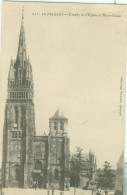 Le Folgoët 1907; Façade De L'Église De Notre-Dame - Voyagé. (Collection Villard - Quimper) - Le Folgoët