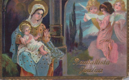 ANGELO Buon Anno Natale Vintage Cartolina CPSMPF #PAG751.IT - Anges